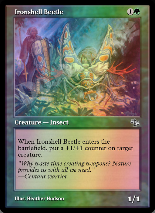 Ironshell Beetle FOIL