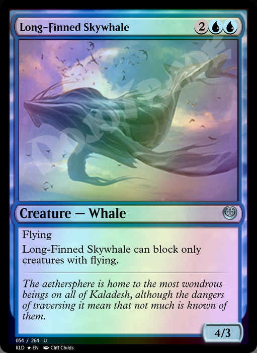 Long-Finned Skywhale FOIL