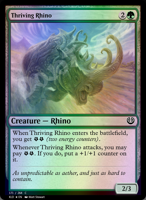 Thriving Rhino FOIL