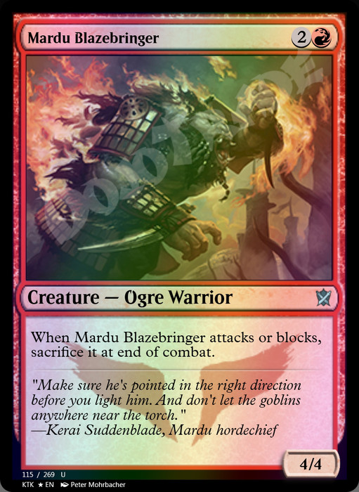 Mardu Blazebringer FOIL