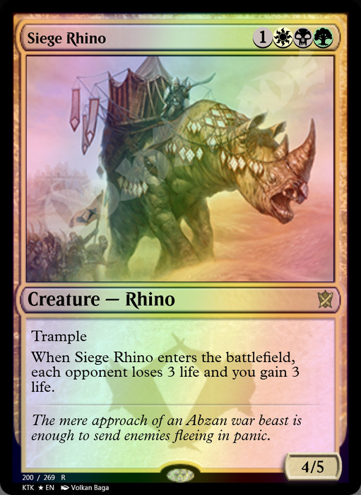 Siege Rhino FOIL