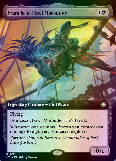 Francisco, Fowl Marauder (Extended Art) FOIL