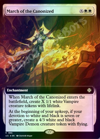 March of the Canonized (Extended Art) FOIL