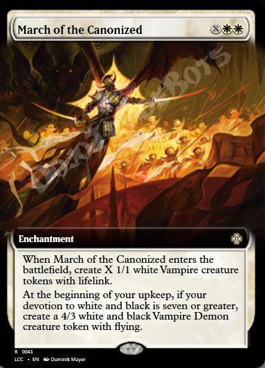 March of the Canonized (Extended Art)