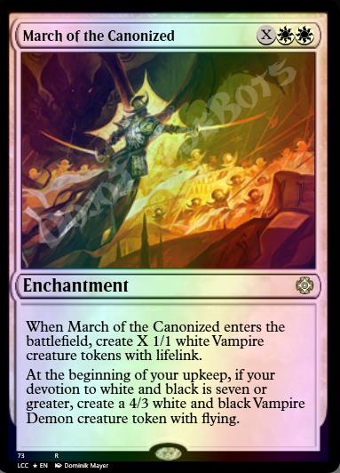 March of the Canonized FOIL