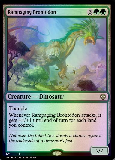 Rampaging Brontodon FOIL