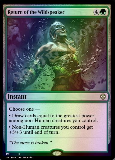 Return of the Wildspeaker FOIL