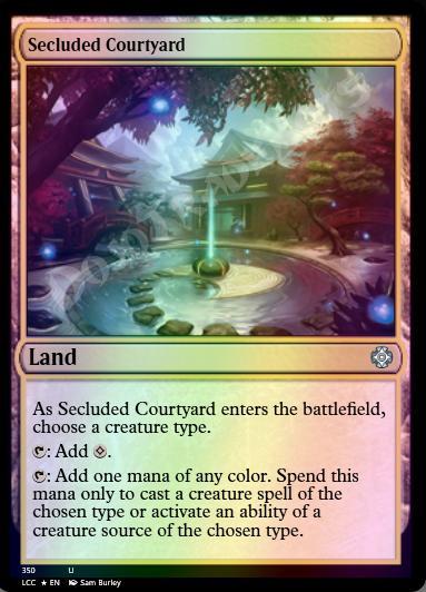 Secluded Courtyard FOIL