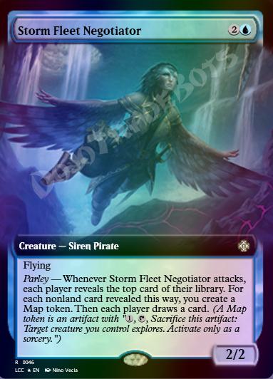 Storm Fleet Negotiator (Extended Art) FOIL