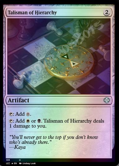 Talisman of Hierarchy FOIL