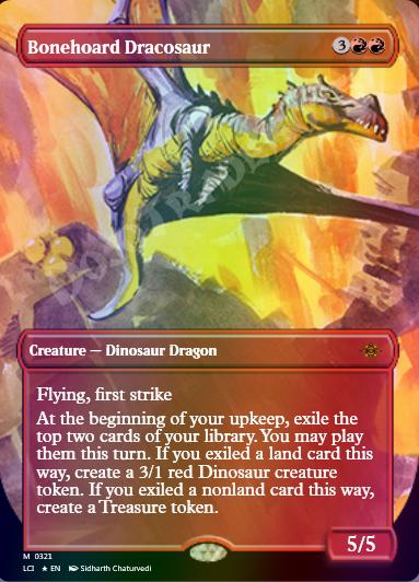 Bonehoard Dracosaur (Borderless) FOIL