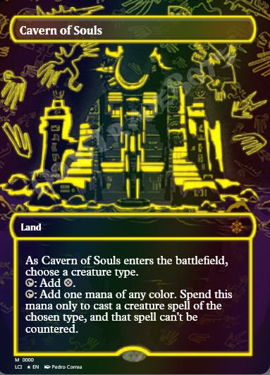 Cavern of Souls (Borderlesss Yellow) FOIL