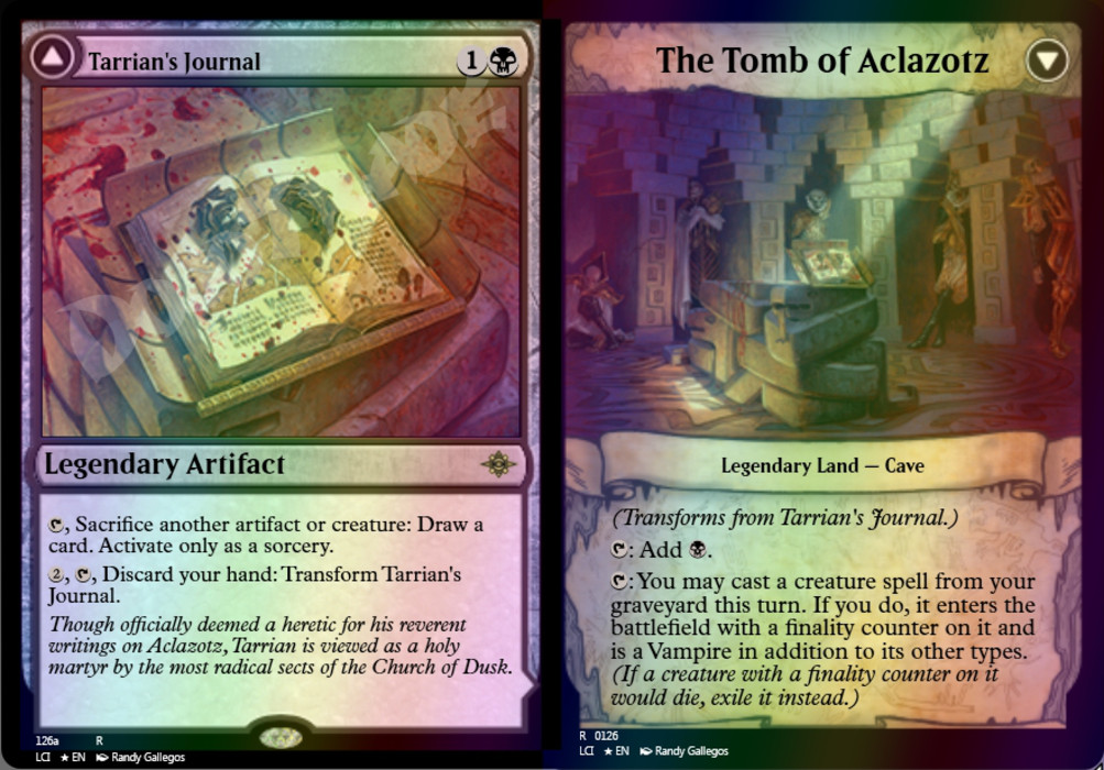 Tarrian's Journal FOIL