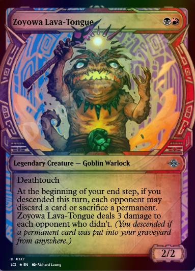 Zoyowa Lava-Tongue (Showcase) FOIL