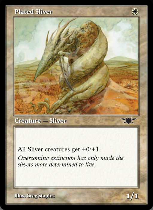 Plated Sliver