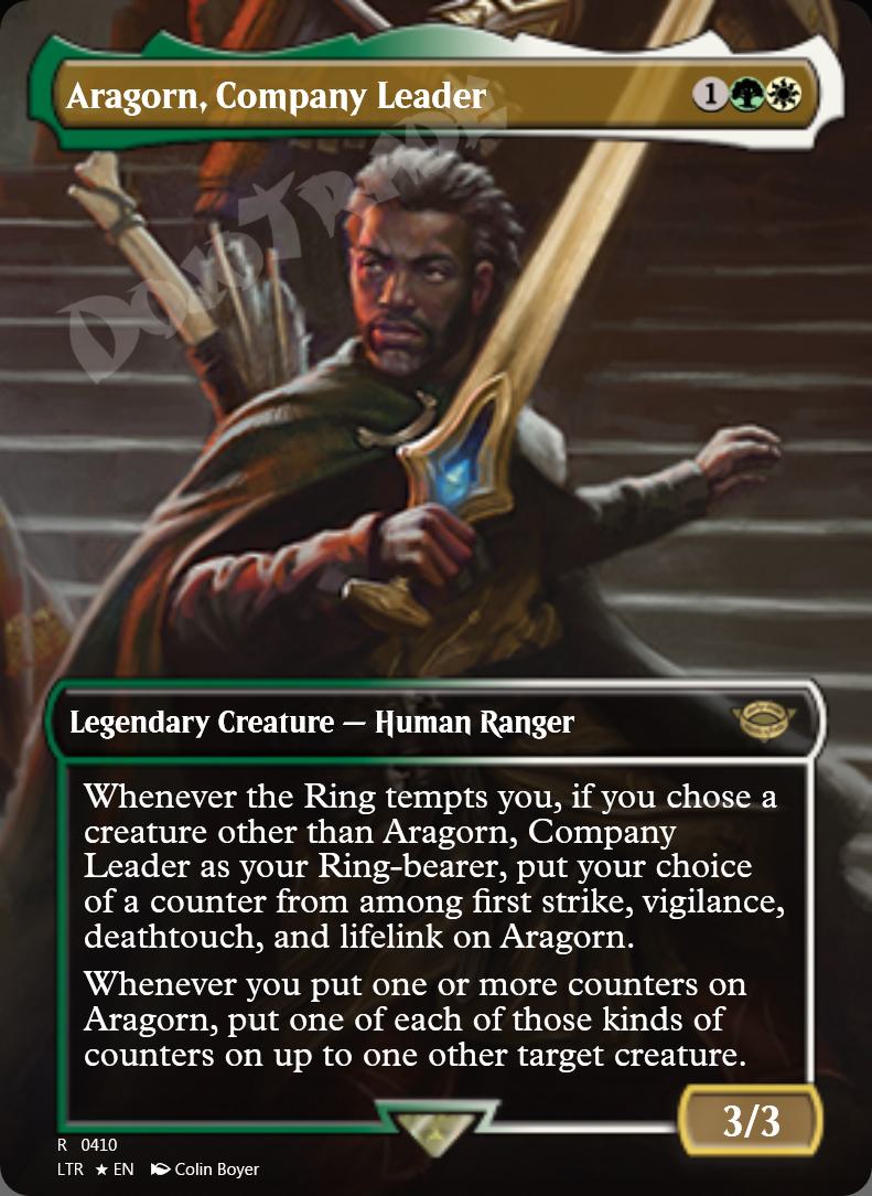 Aragorn, Company Leader (Borderless) FOIL