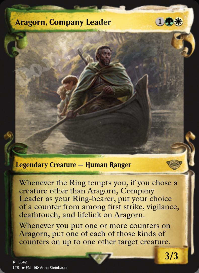 Aragorn, Company Leader (Showcase Scrolls) FOIL