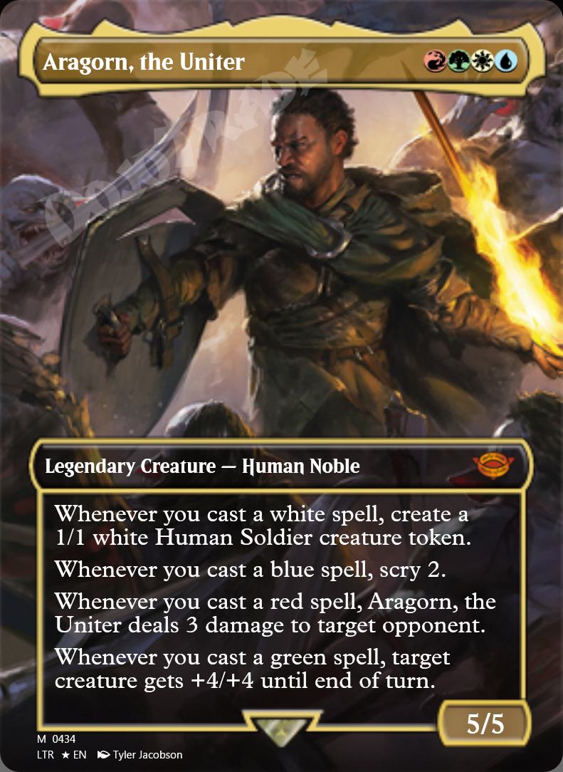 Aragorn, the Uniter (Borderless) FOIL