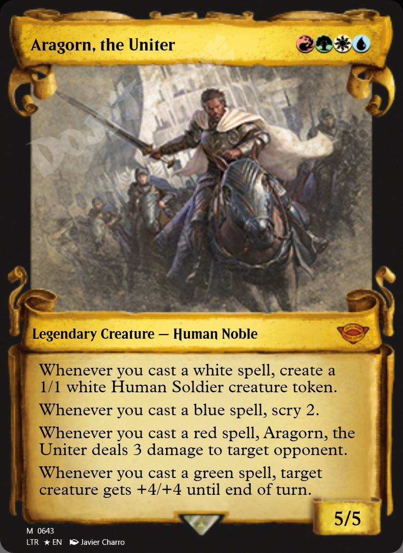 Aragorn, the Uniter (Showcase Scrolls) FOIL