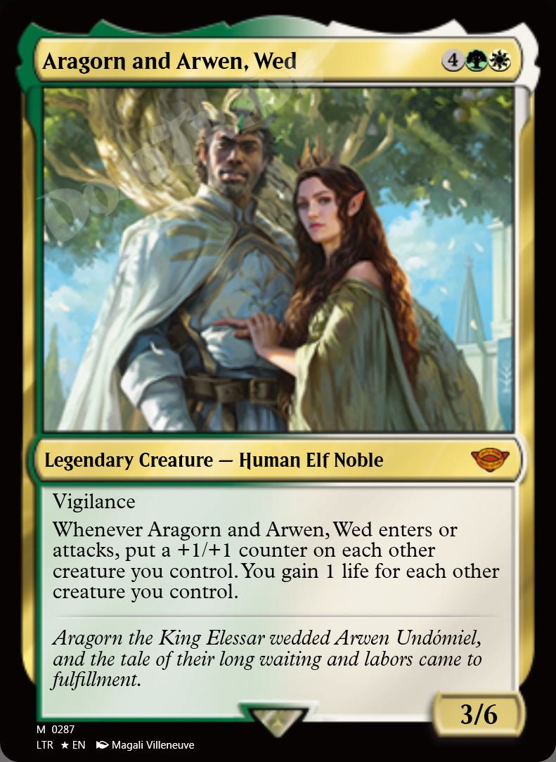 Aragorn and Arwen, Wed (Starter Kit) FOIL