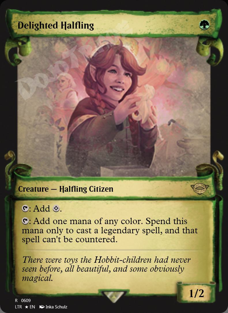 Delighted Halfling (Showcase Scrolls) FOIL