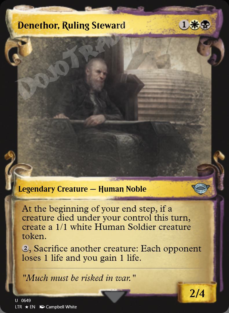 Denethor, Ruling Steward (Showcase Scrolls) FOIL