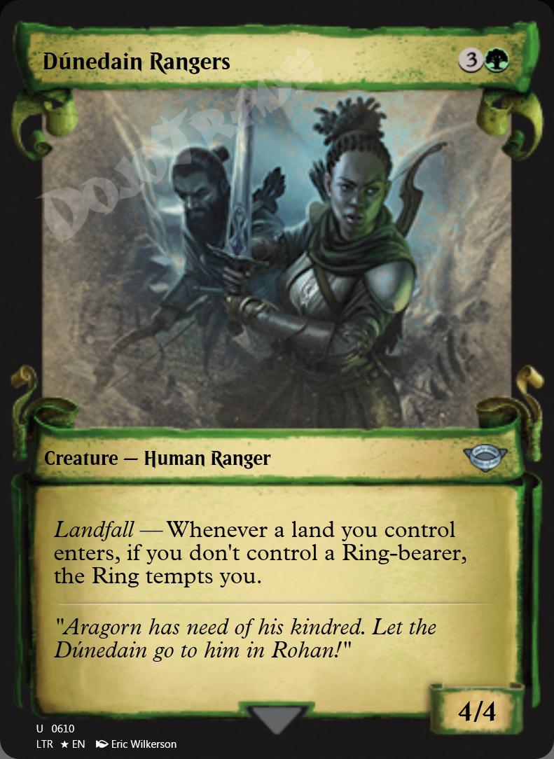 Dunedain Rangers (Showcase Scrolls) FOIL