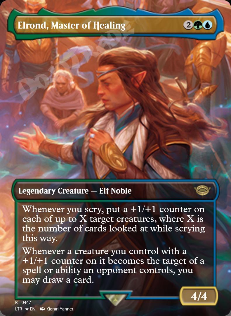 Elrond, Master of Healing (Borderless) FOIL