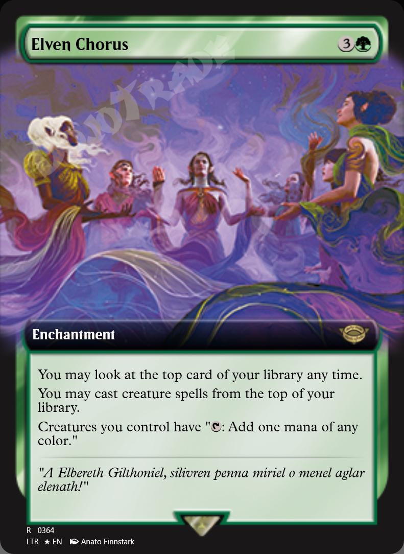 Elven Chorus (Extended Art) FOIL