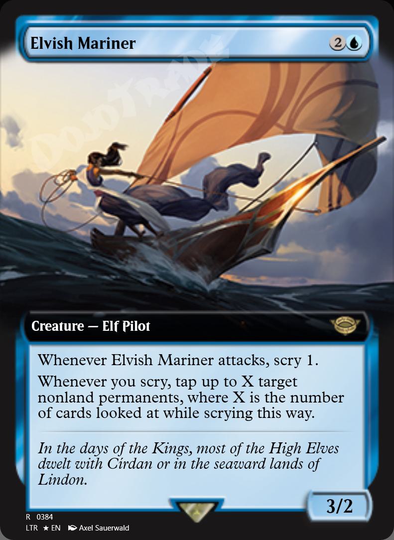 Elvish Mariner (Extended Art) FOIL