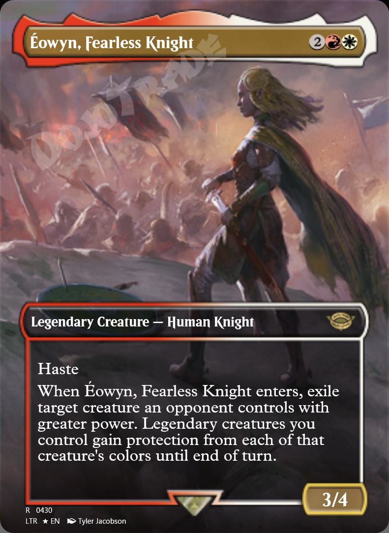 Eowyn, Fearless Knight (Borderless) FOIL