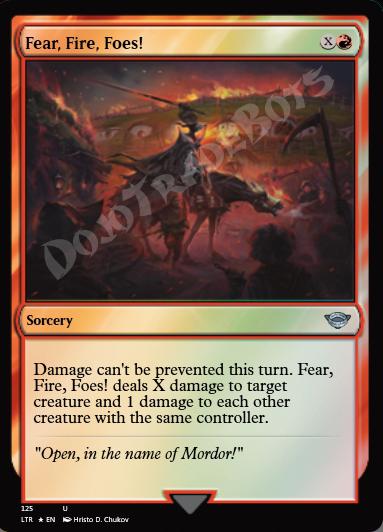 Fear, Fire, Foes! FOIL