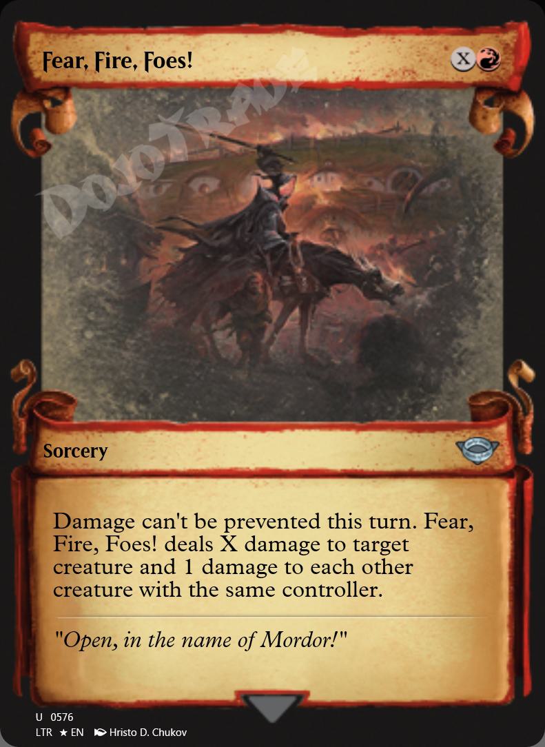 Fear, Fire, Foes! (Showcase Scrolls) FOIL