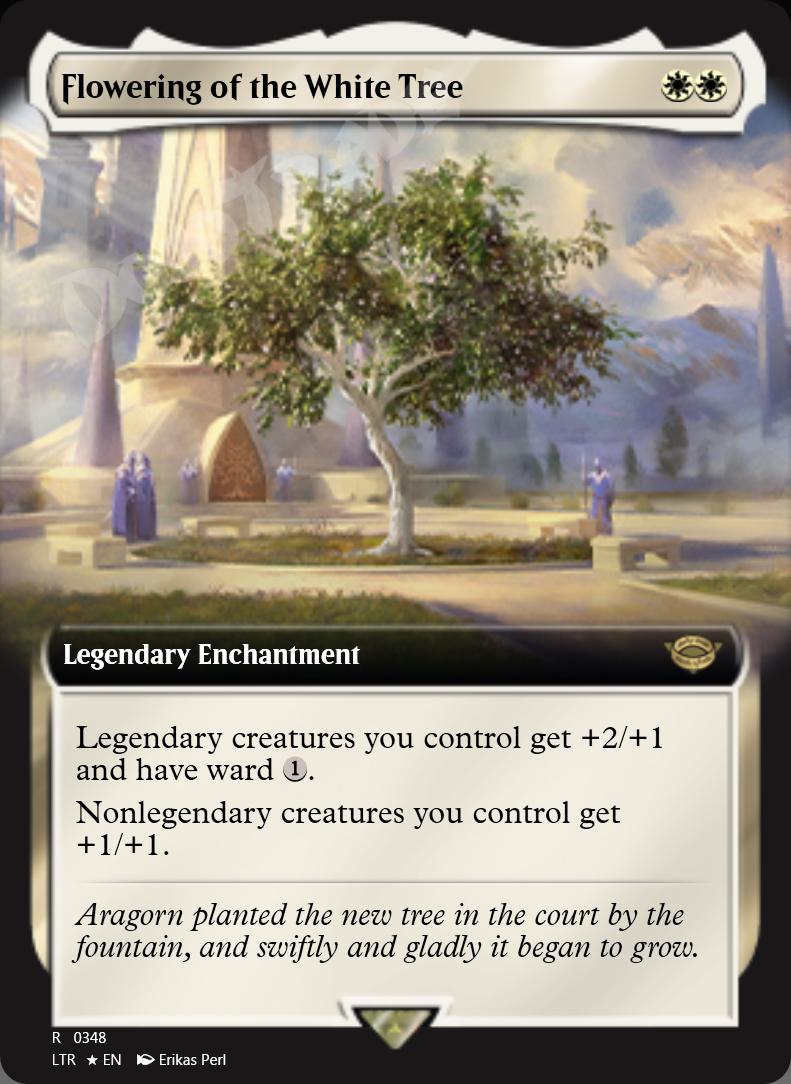 Flowering of the White Tree (Extended Art) FOIL