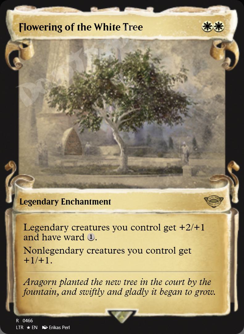 Flowering of the White Tree (Showcase Scrolls) FOIL