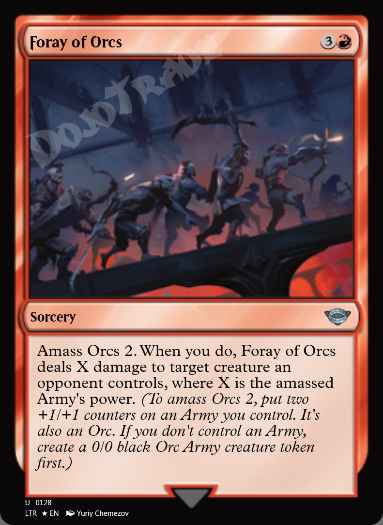 Foray of Orcs FOIL