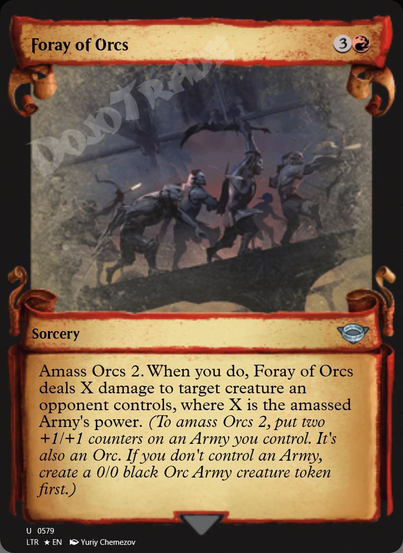 Foray of Orcs (Showcase Scrolls) FOIL