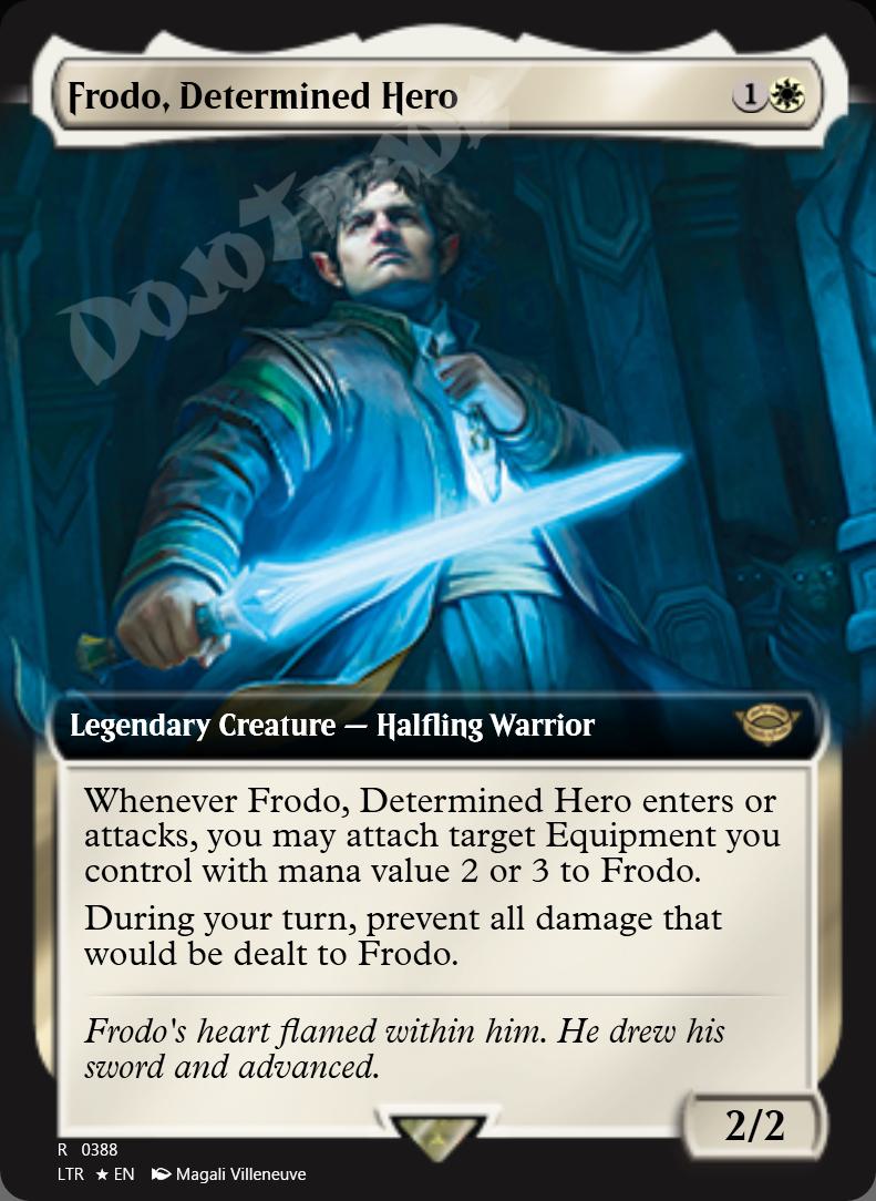 Frodo, Determined Hero (Extended Art) FOIL