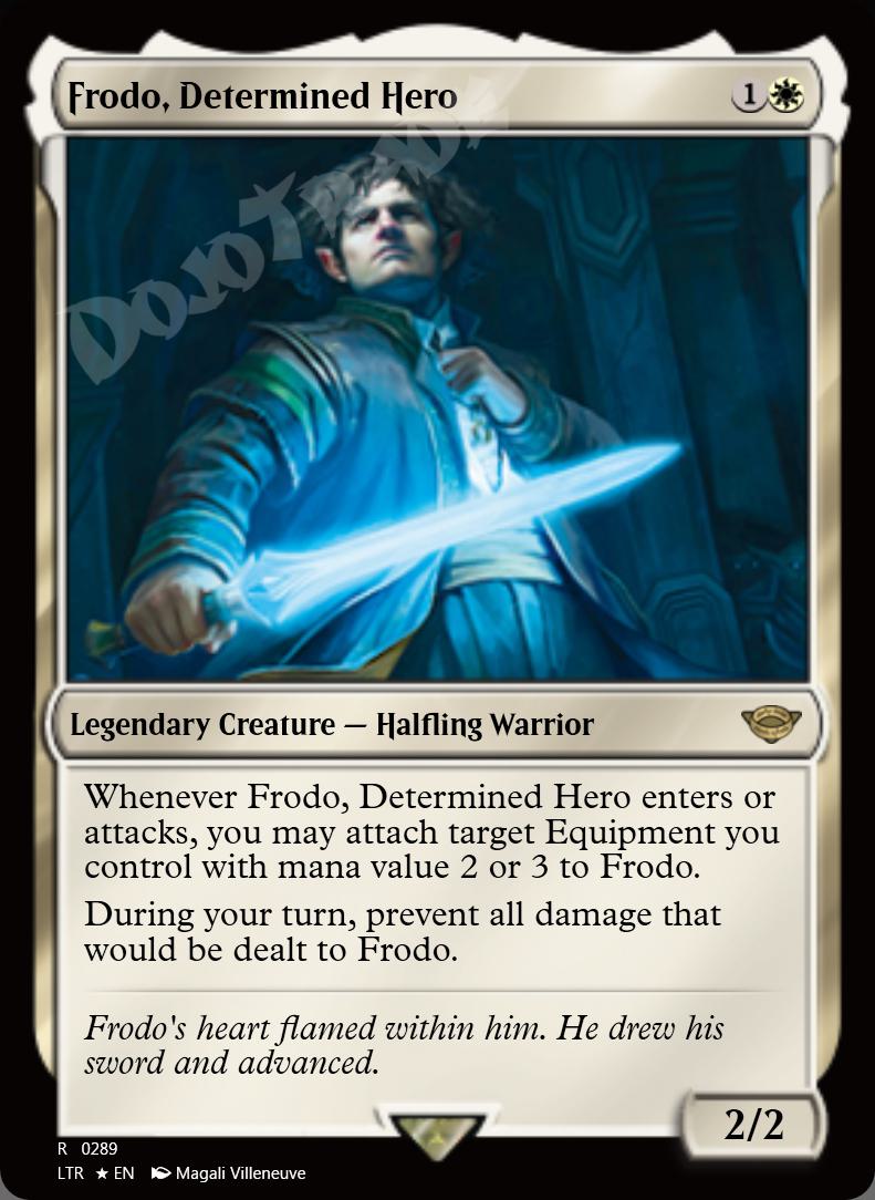 Frodo, Determined Hero (Starter Kit) FOIL