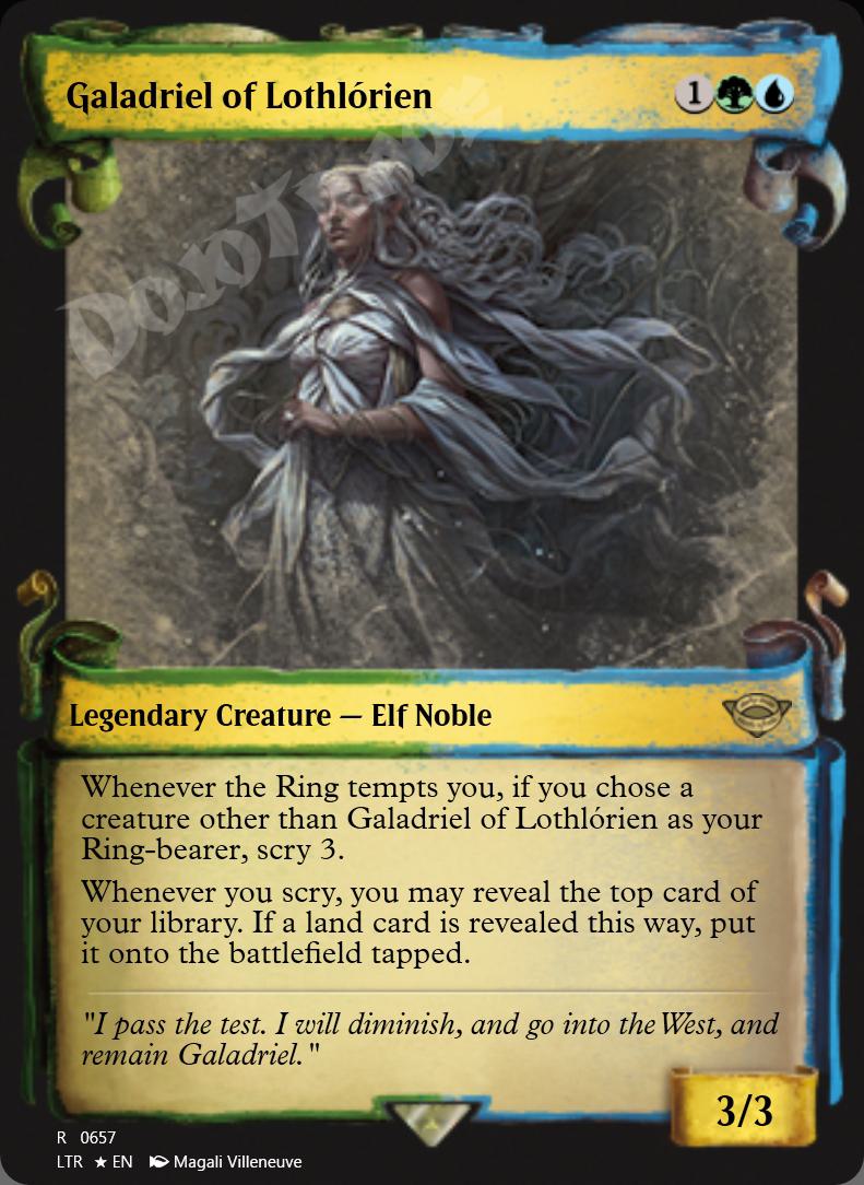 Galadriel of Lothlorien (Showcase Scrolls) FOIL