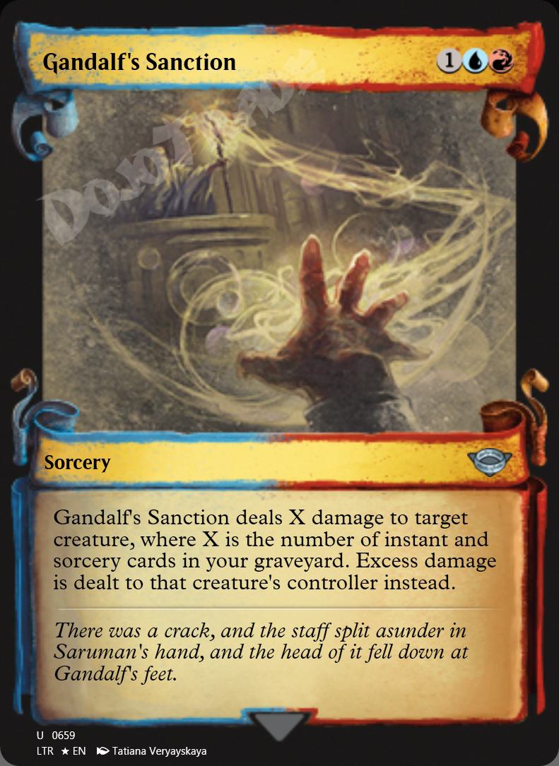 Gandalf's Sanction (Showcase Scrolls) FOIL