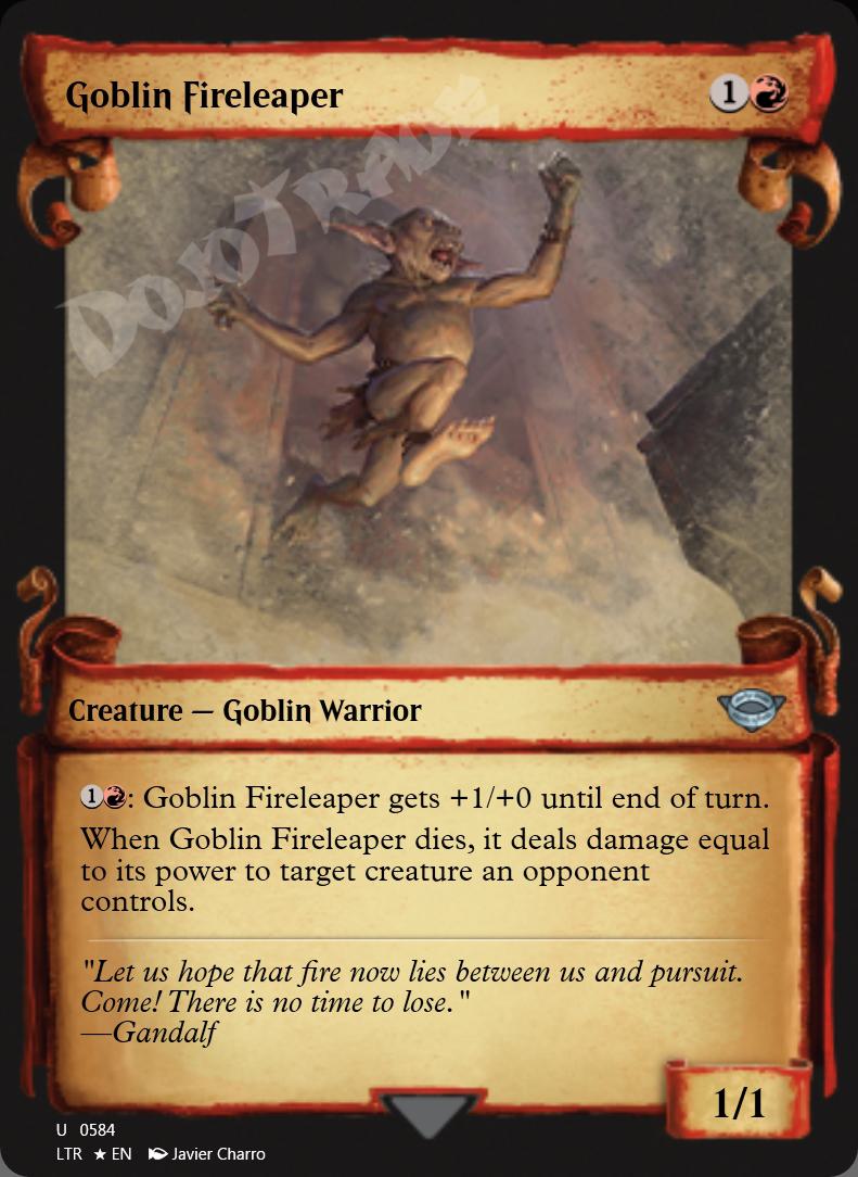 Goblin Fireleaper (Showcase Scrolls) FOIL