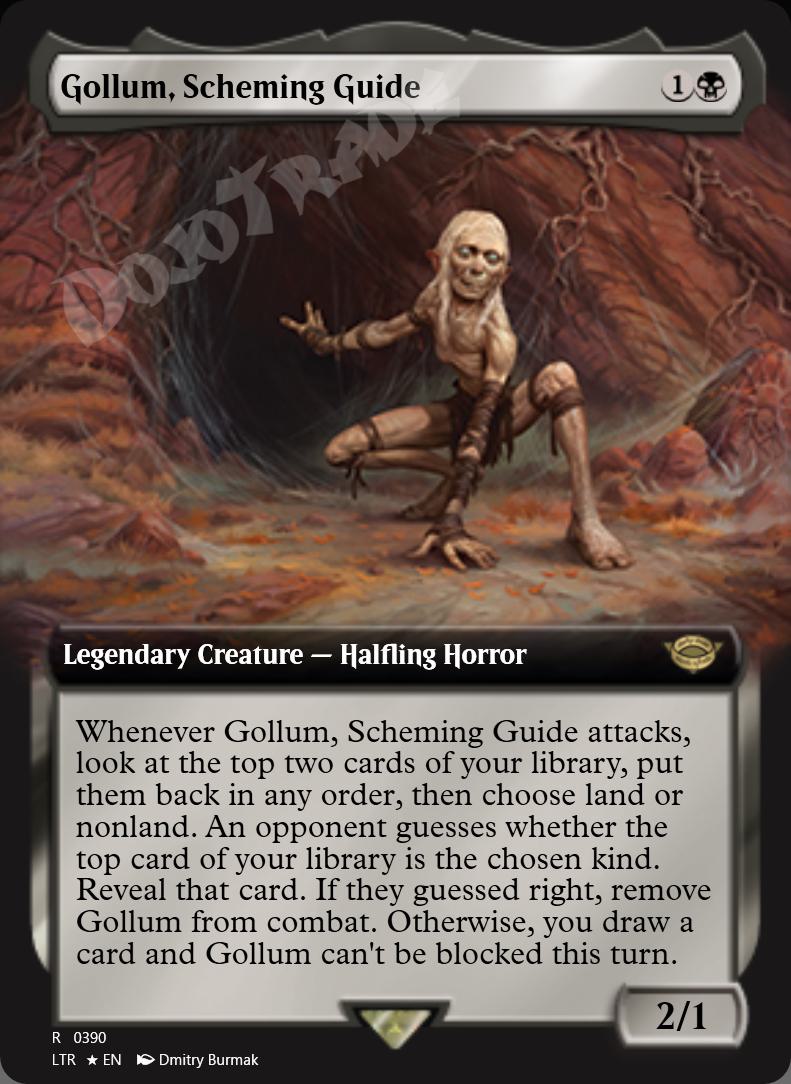 Gollum, Scheming Guide (Extended Art) FOIL