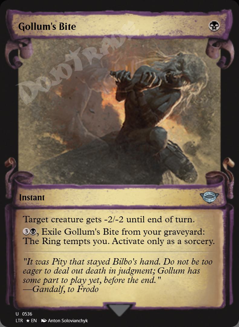 Gollum's Bite (Showcase Scrolls) FOIL