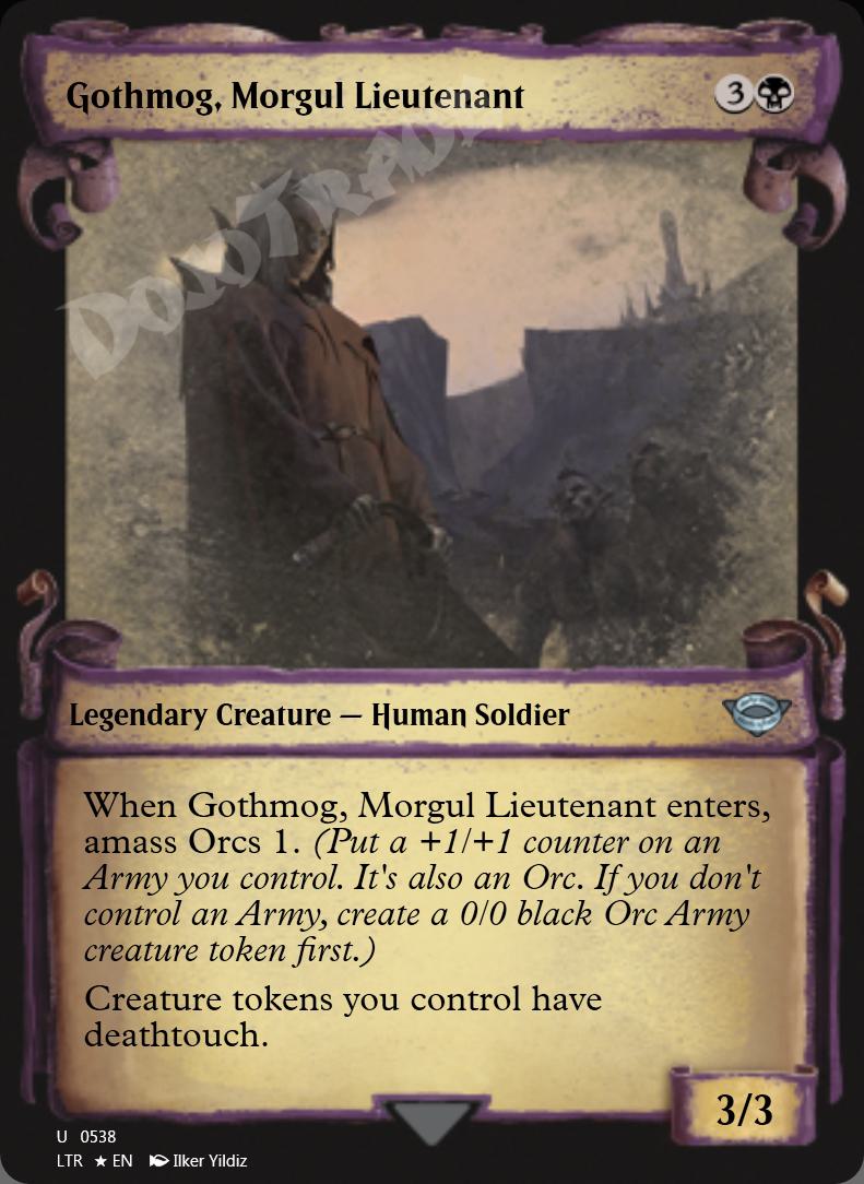 Gothmog, Morgul Lieutenant (Showcase Scrolls) FOIL