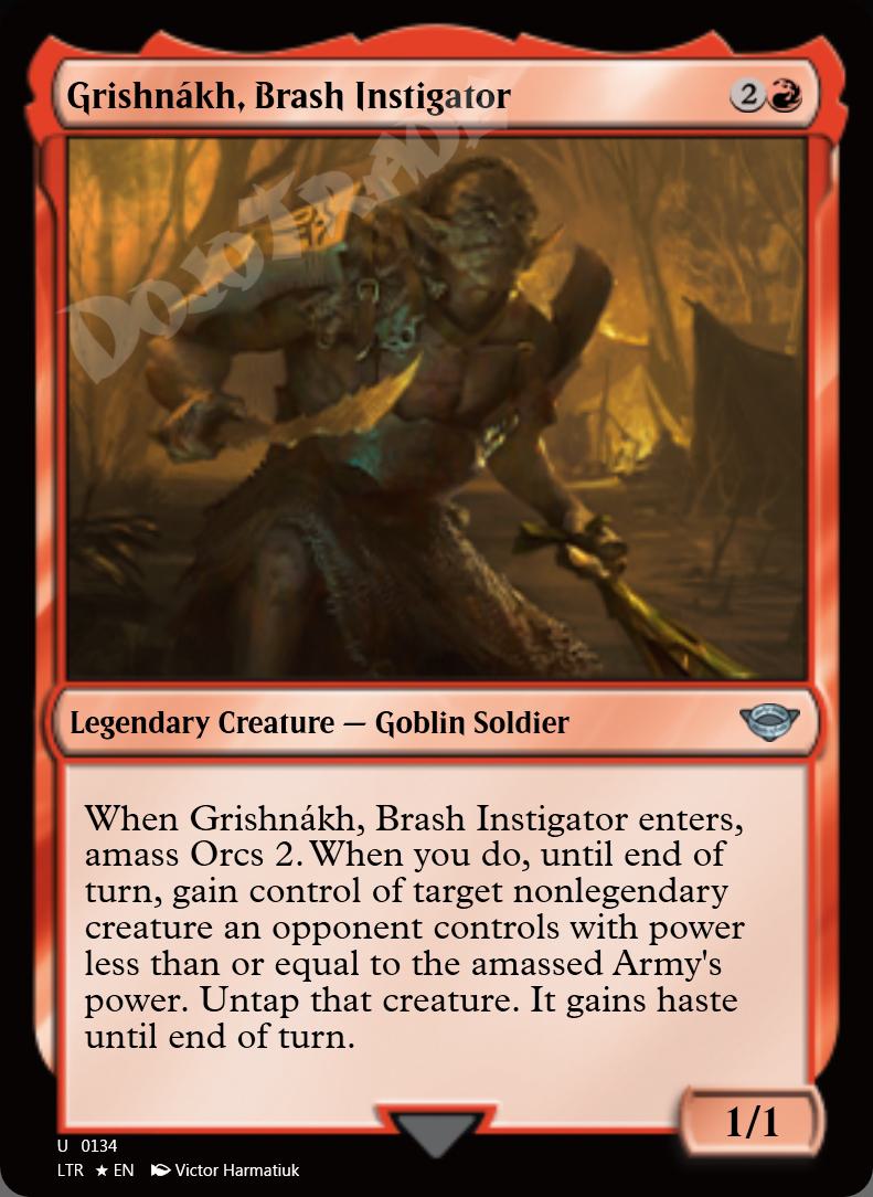 Grishnakh, Brash Instigator FOIL