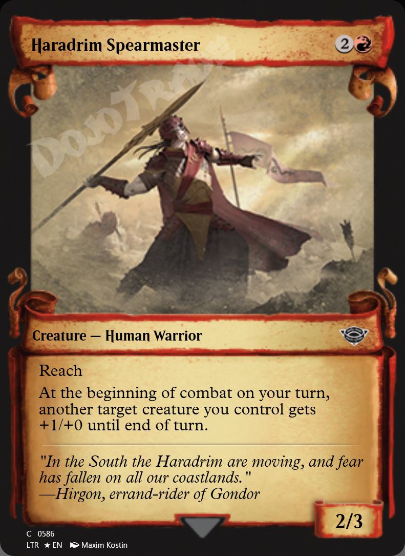 Haradrim Spearmaster (Showcase Scrolls) FOIL