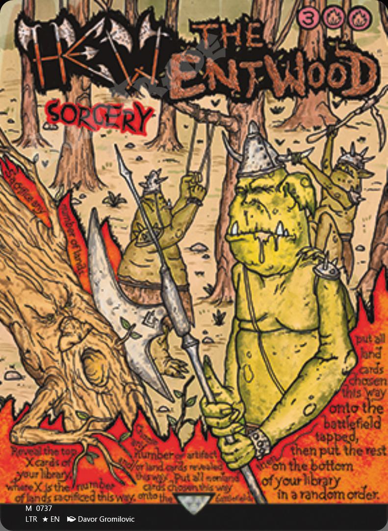 Hew the Entwood (Borderless Poster) FOIL