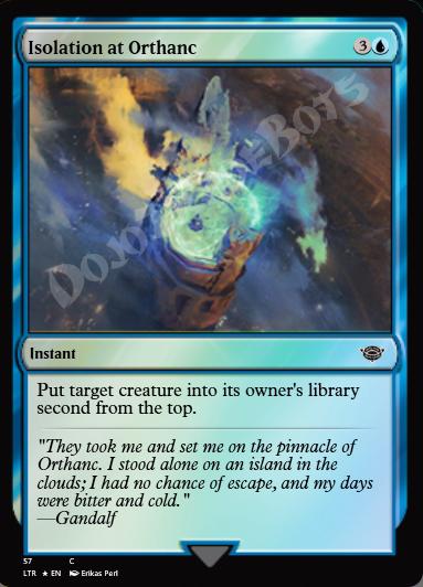 Isolation at Orthanc FOIL