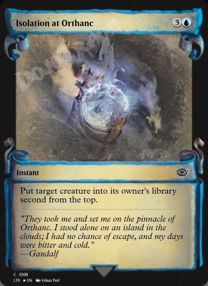 Isolation at Orthanc (Showcase Scrolls) FOIL